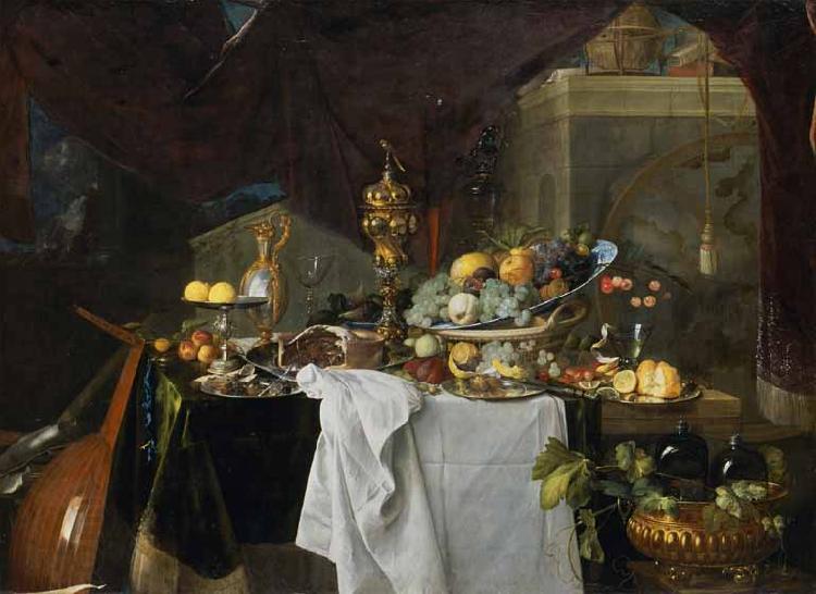 Jan Davidsz. de Heem A Table of Desserts or Un dessert China oil painting art